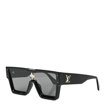 Louis Vuitton Acetate Swarovski Crystal Cyclone Sunglasses Z1578W Black 1 of 9
