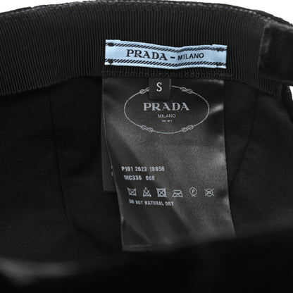 Prada Velvet Womens Baseball Cap S Black 8 of 8