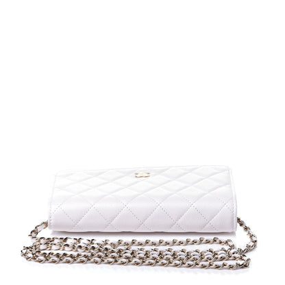 Chanel Caviar Quilted Wallet On Chain WOC White 11 of 13