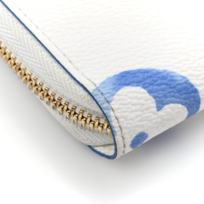 Louis Vuitton Monogram Giant By The Pool Zippy Wallet Resort Blue 10 of 10