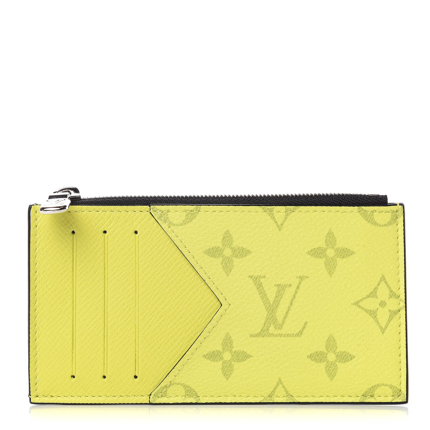 Louis Vuitton Monogram Taiga Coin Card Holder Yellow 1 of 9