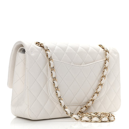 Chanel Caviar Quilted Medium Double Flap White 3 of 10