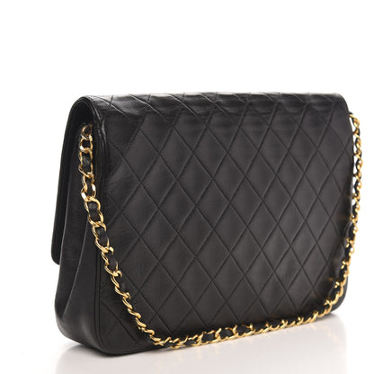 Chanel Lambskin Quilted Medium Single Flap Black 3 of 14
