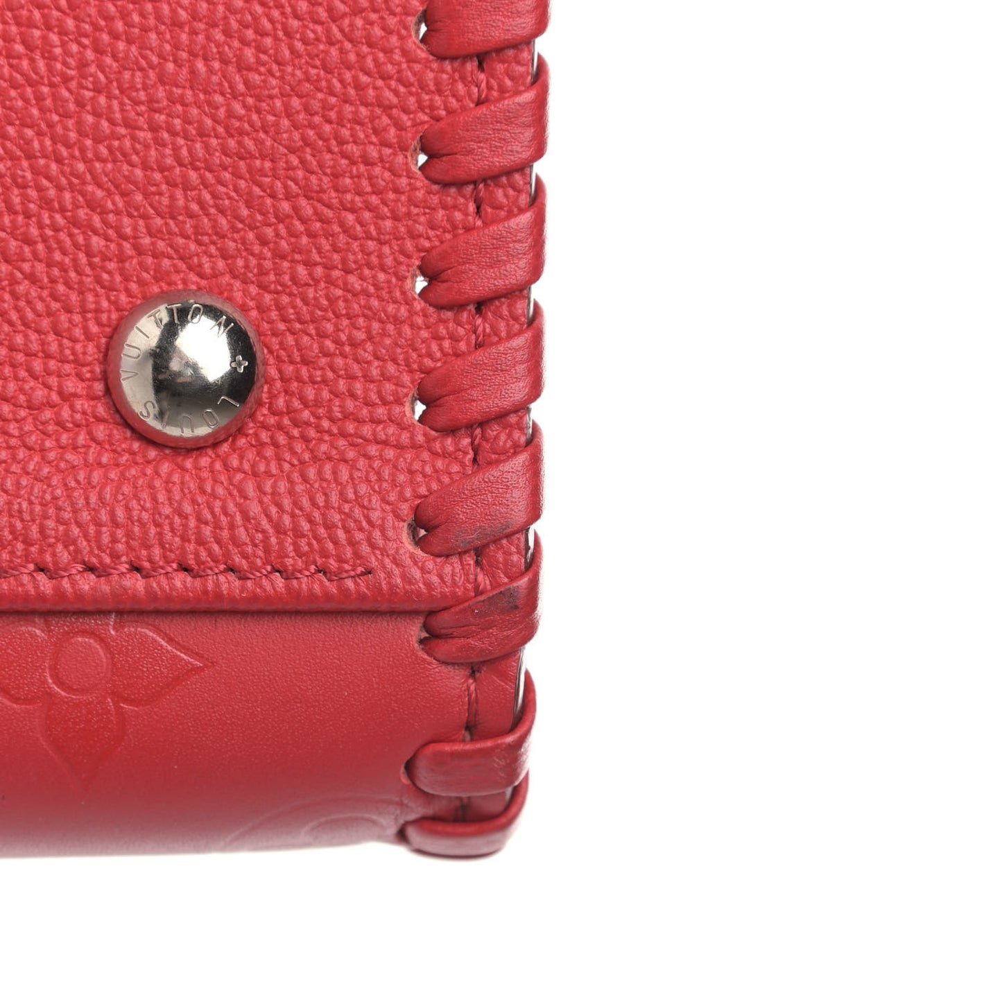 Monogram Cuir Plume Very Zipped Tote Rubis