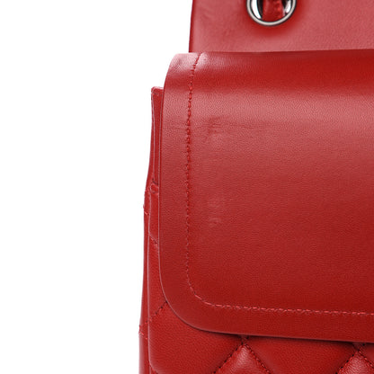 Chanel Lambskin Quilted Jumbo Double Flap Red 9 of 11