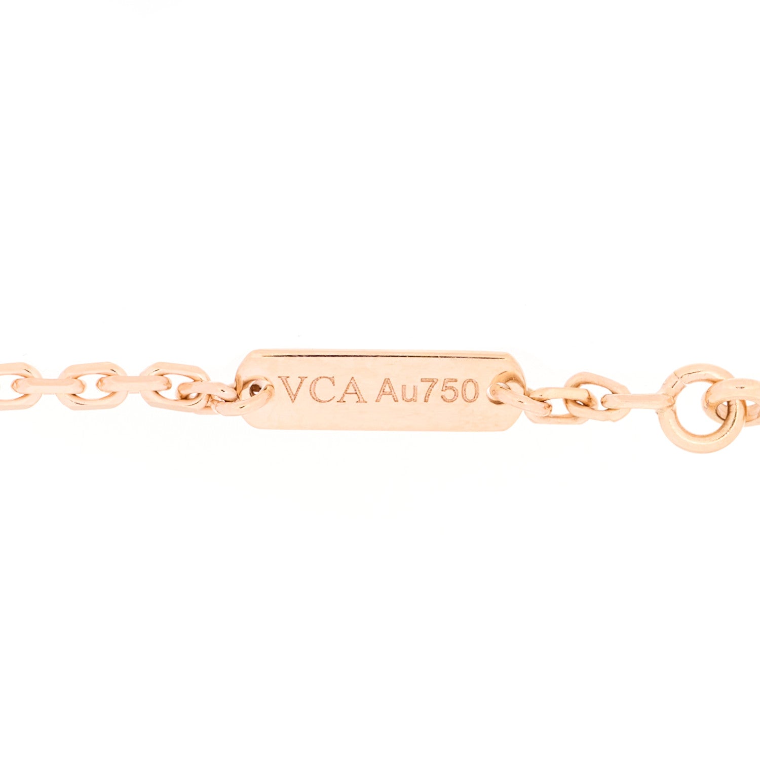 Van Cleef & Arpels 18K Rose Gold Mother Of Pearl Lucky Spring Plum Blossom Bracelet 4 of 7