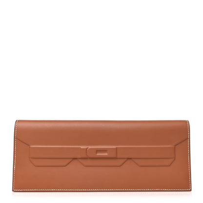 Hermes Swift Shadow Clutch 29 Gold 1 of 9