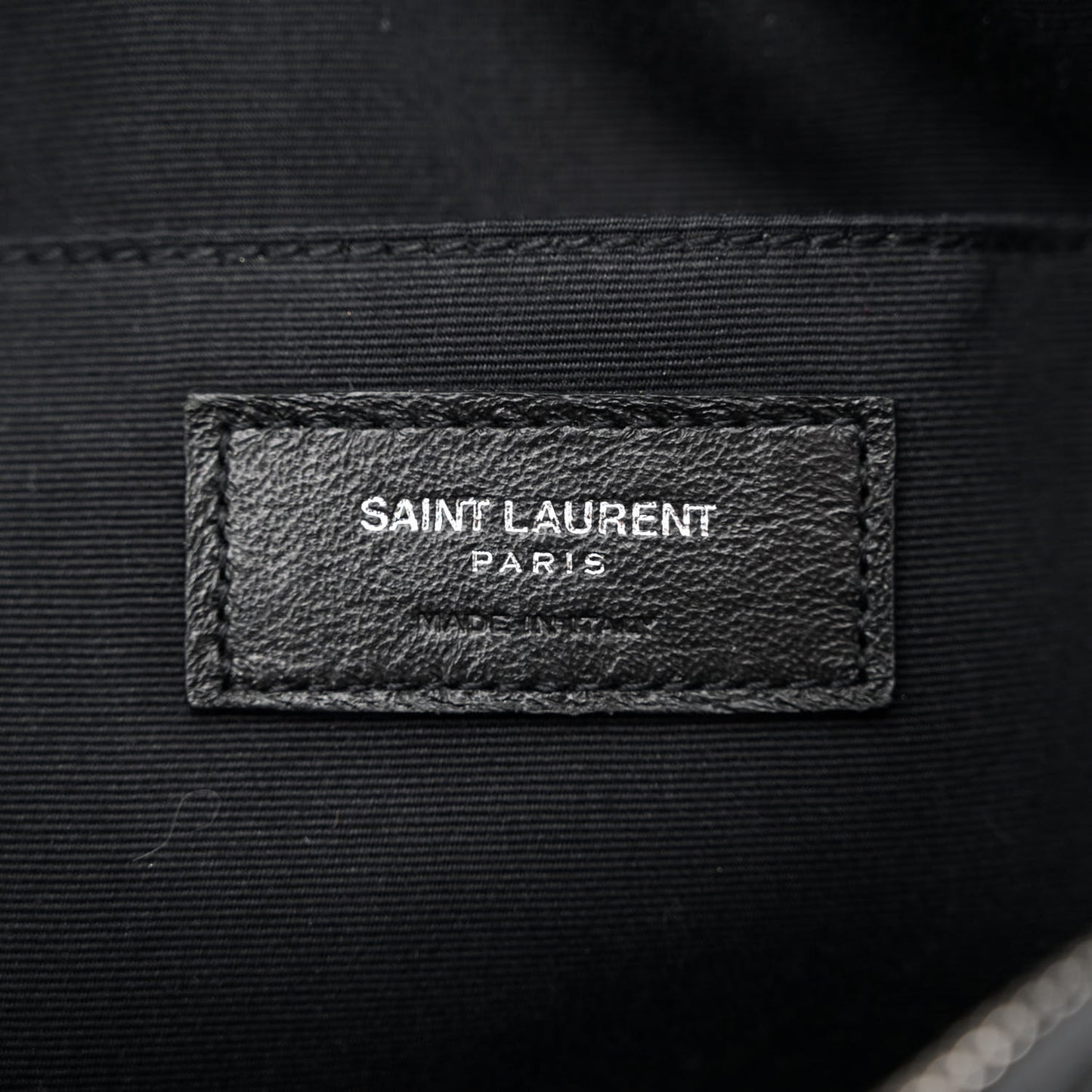 Lambskin Monogram Small Lou Camera Bag Black