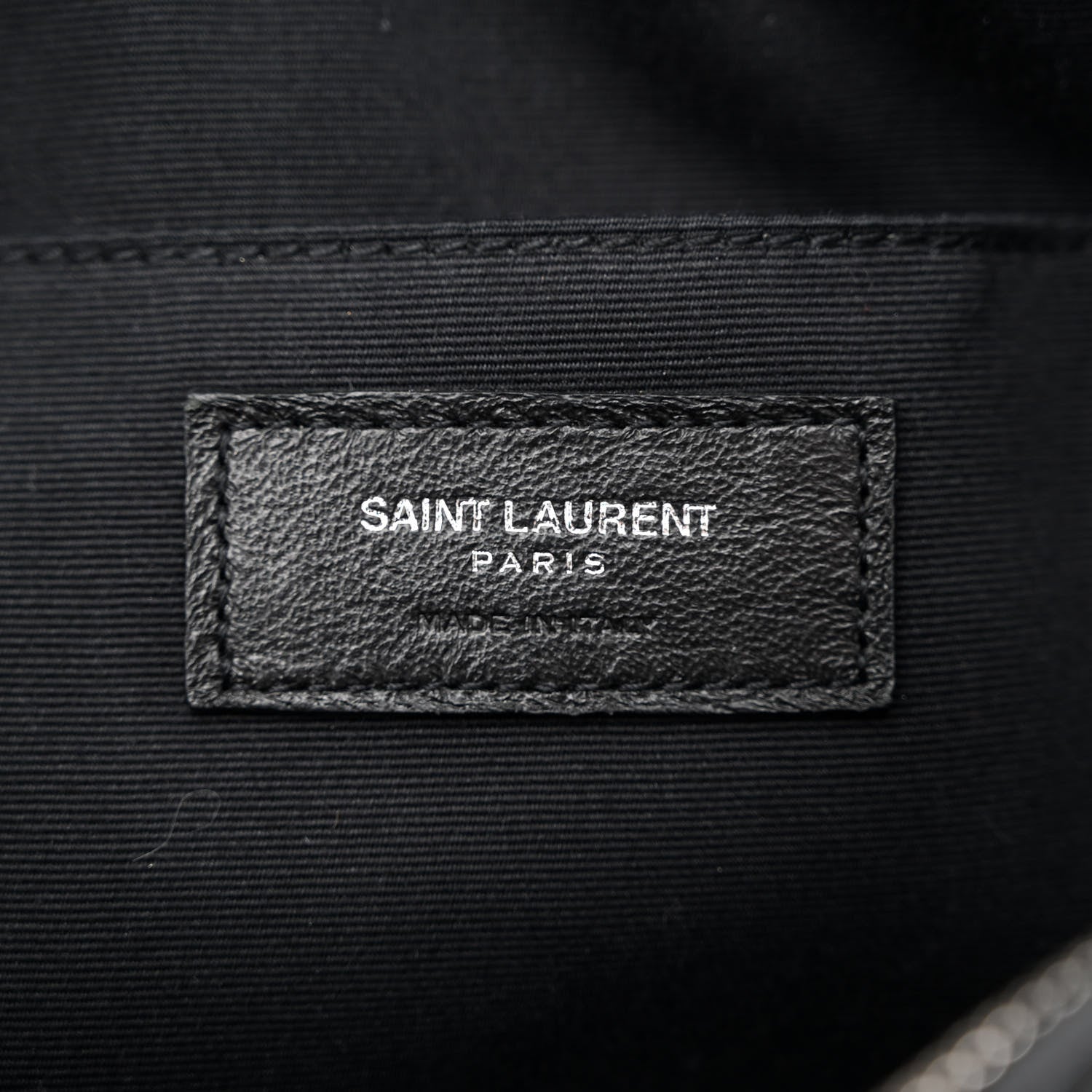 Saint Laurent Lambskin Monogram Small Lou Camera Bag Black 6 of 10