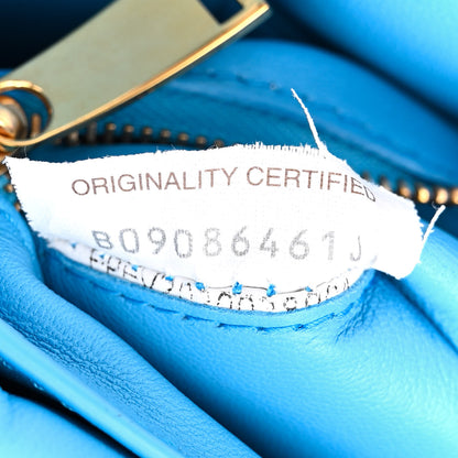 Bottega Veneta Lambskin Maxi Intrecciato Padded Chain Cassette Crossbody Bag Swimming Pool 7 of 12