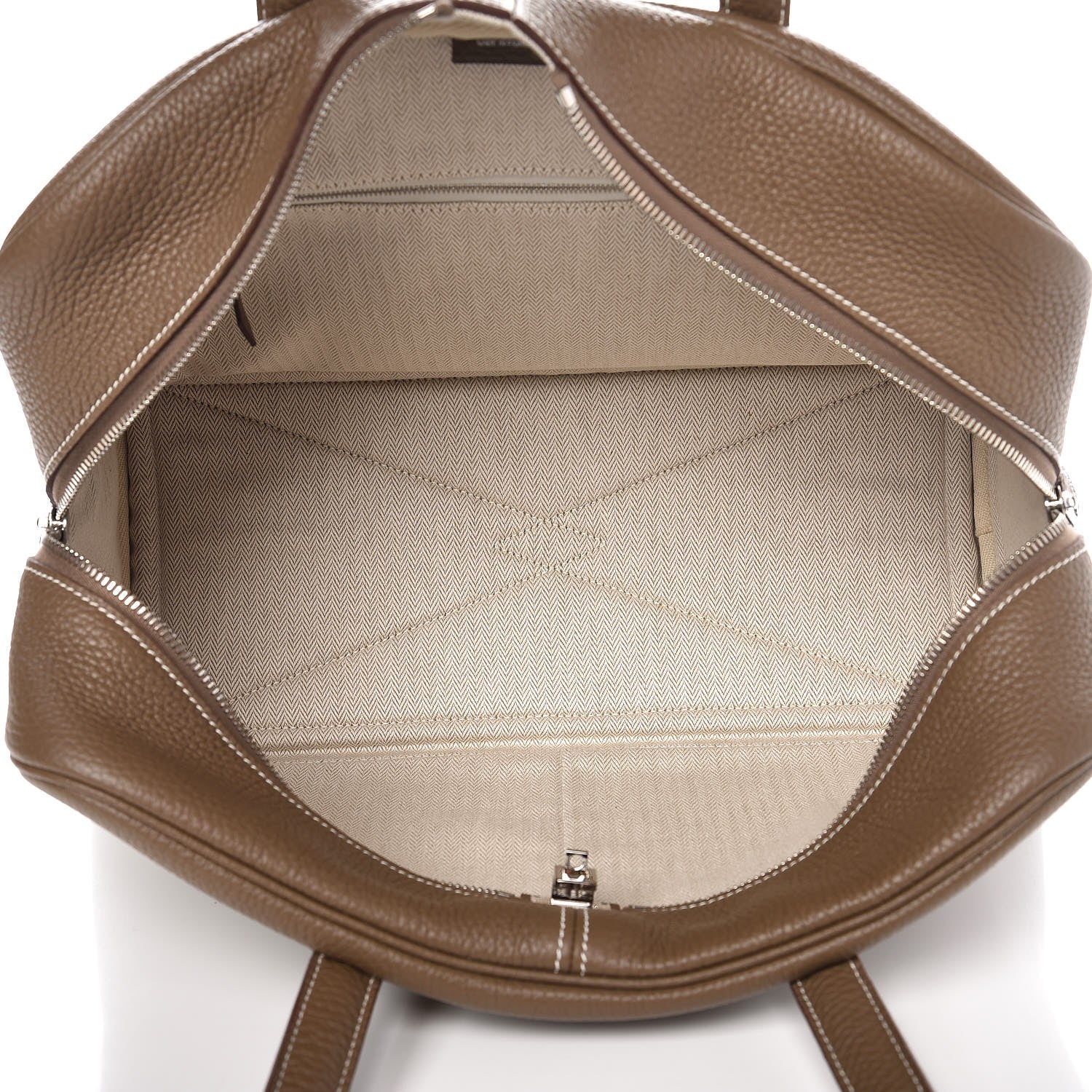 Hermes Taurillon Clemence Victoria II 35 Etoupe 5 of 8