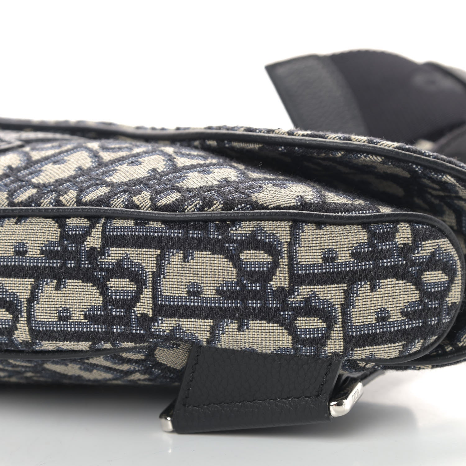 Christian Dior Oblique Mens Saddle Bag Blue 6 of 9
