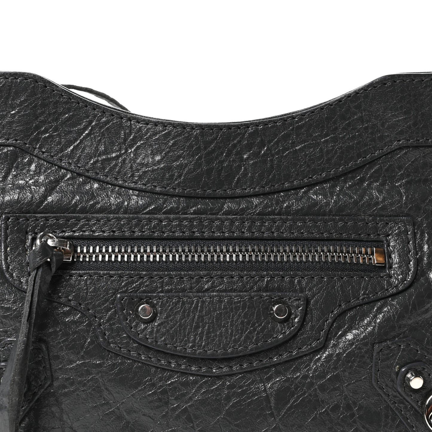Agneau Classic Silver Hardware Hip Anthracite
