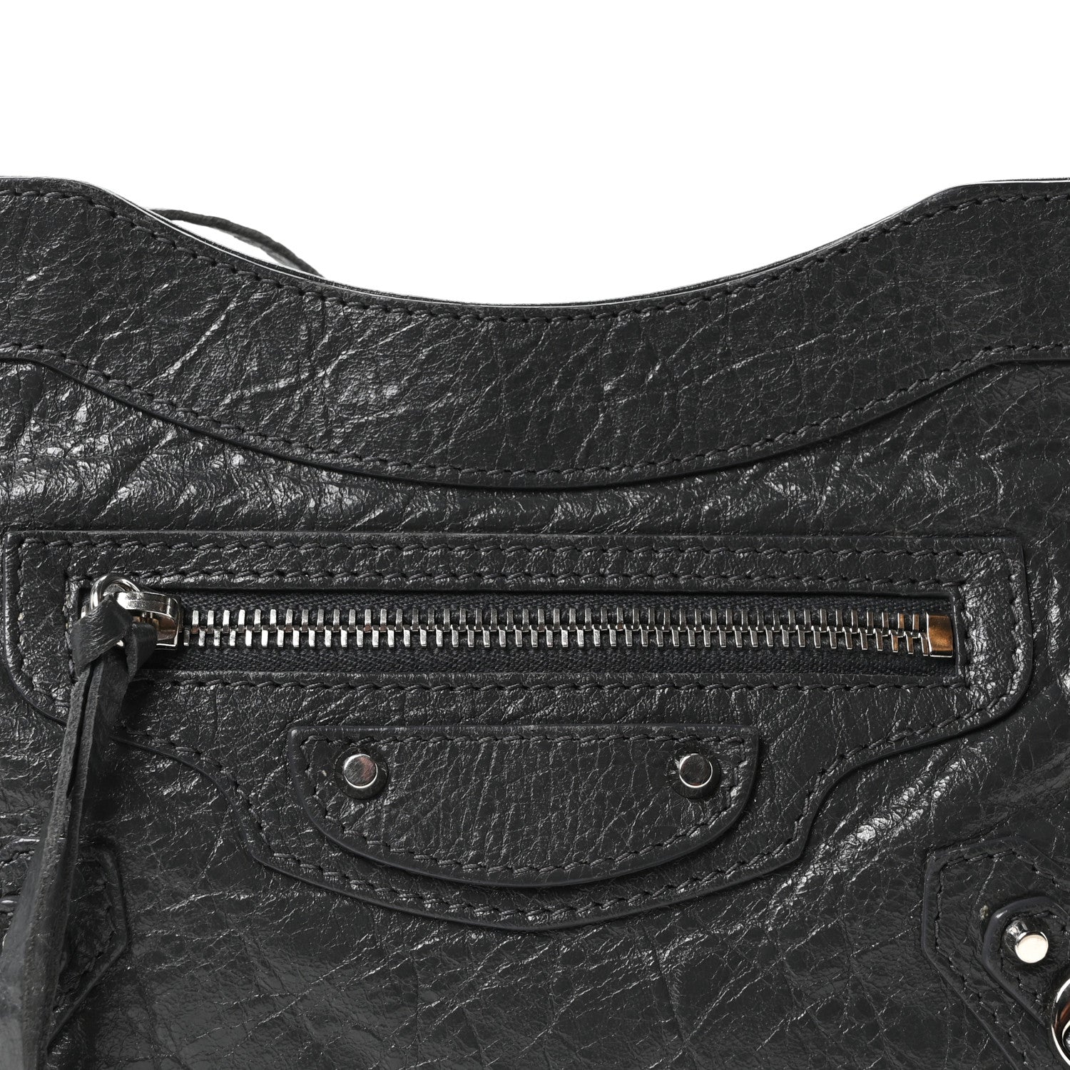 Balenciaga Agneau Classic Silver Hardware Hip Anthracite 9 of 11
