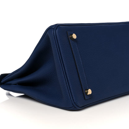 Hermes Togo Birkin 30 Bleu Saphir 7 of 35