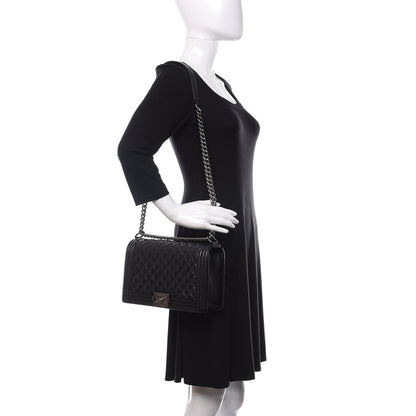 Chanel Caviar Quilted New Medium Boy Flap Black 2 of 12