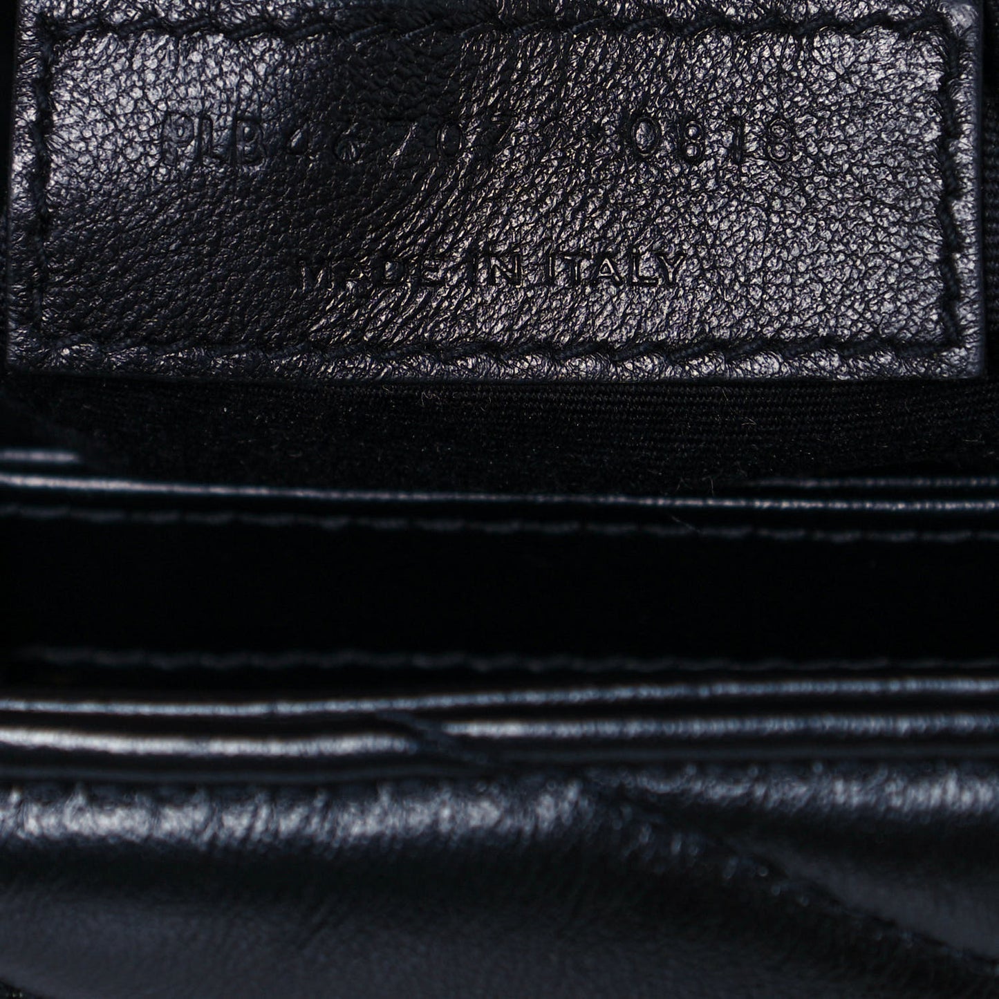 Calfskin Y Quilted Monogram Toy Loulou Crossbody Bag Black