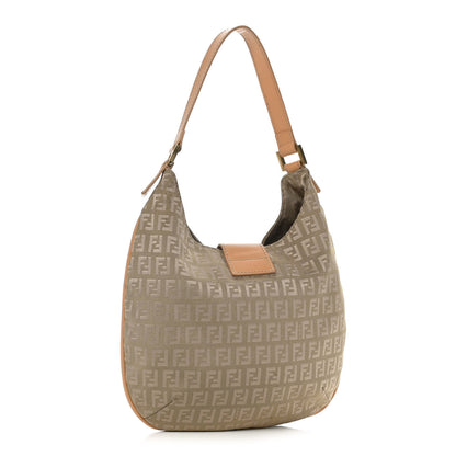 Fendi Zucchino Hobo Beige 3 of 16