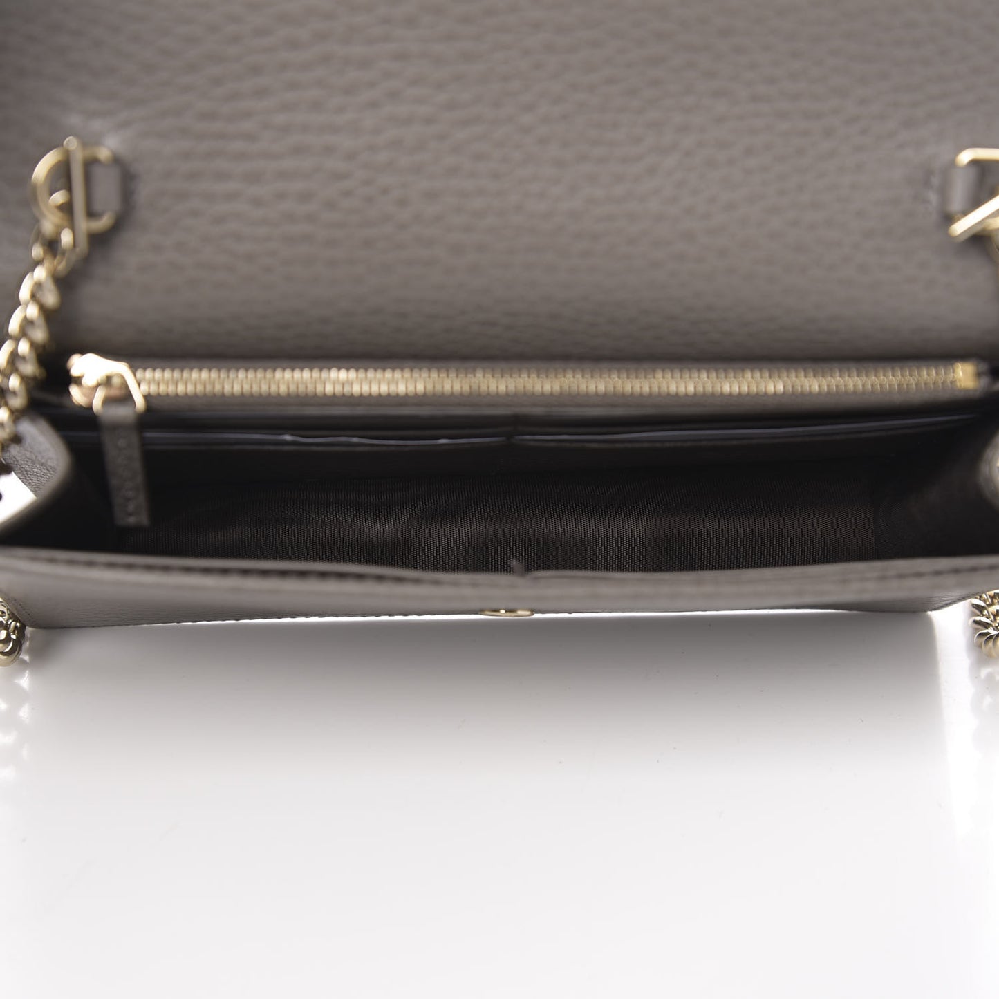 Dollar Calfskin Interlocking G Chain Wallet Loess