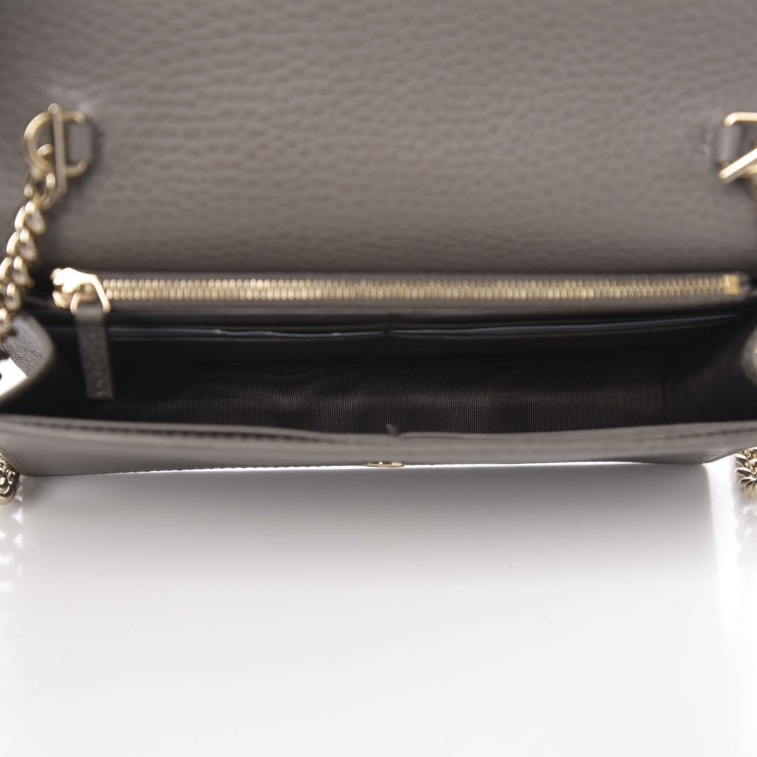 Gucci Dollar Calfskin Interlocking G Chain Wallet Loess 5 of 12