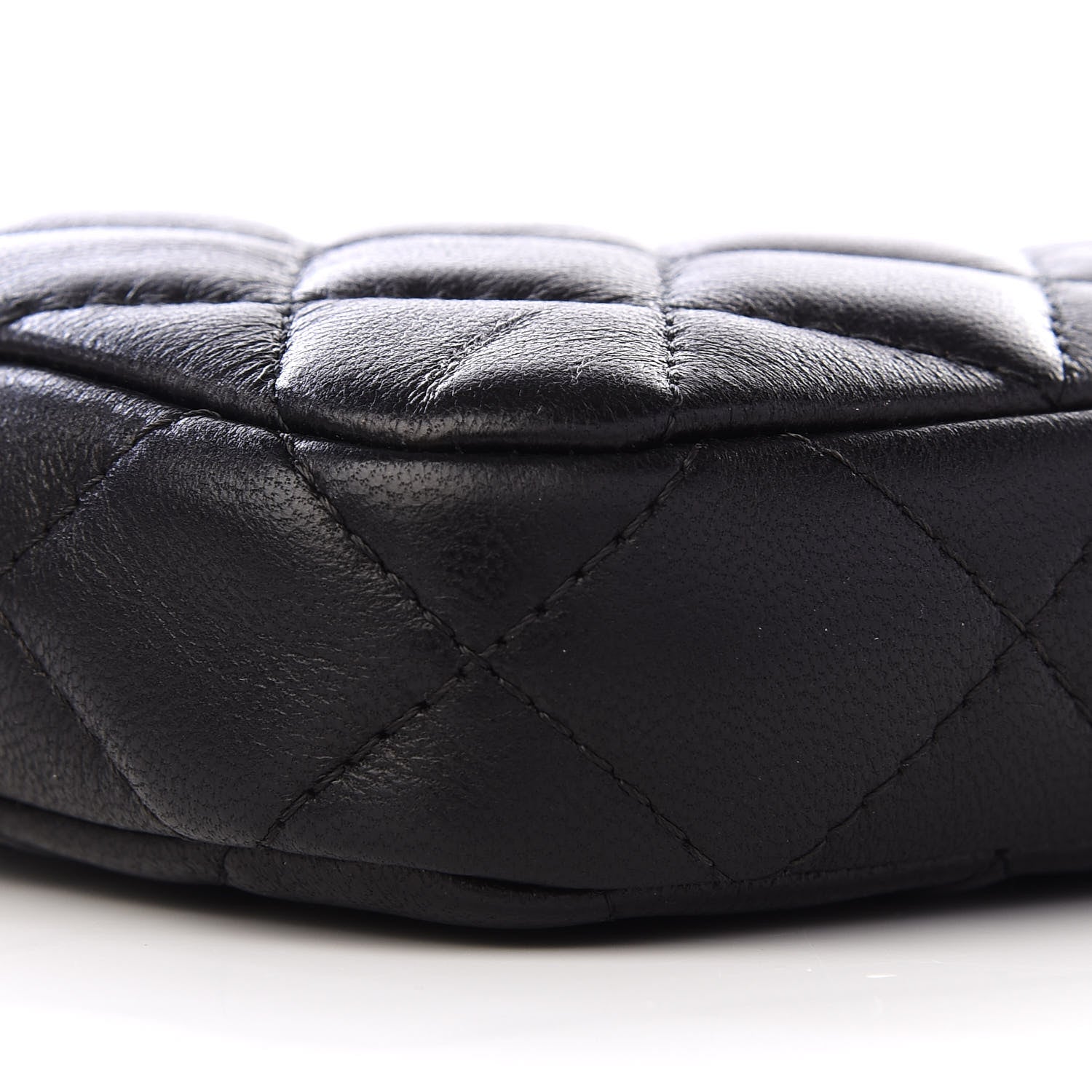 Chanel Lambskin Quilted Small Clutch With Chain Black 7 of 9