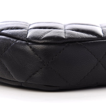 Chanel Lambskin Quilted Small Clutch With Chain Black 7 of 9