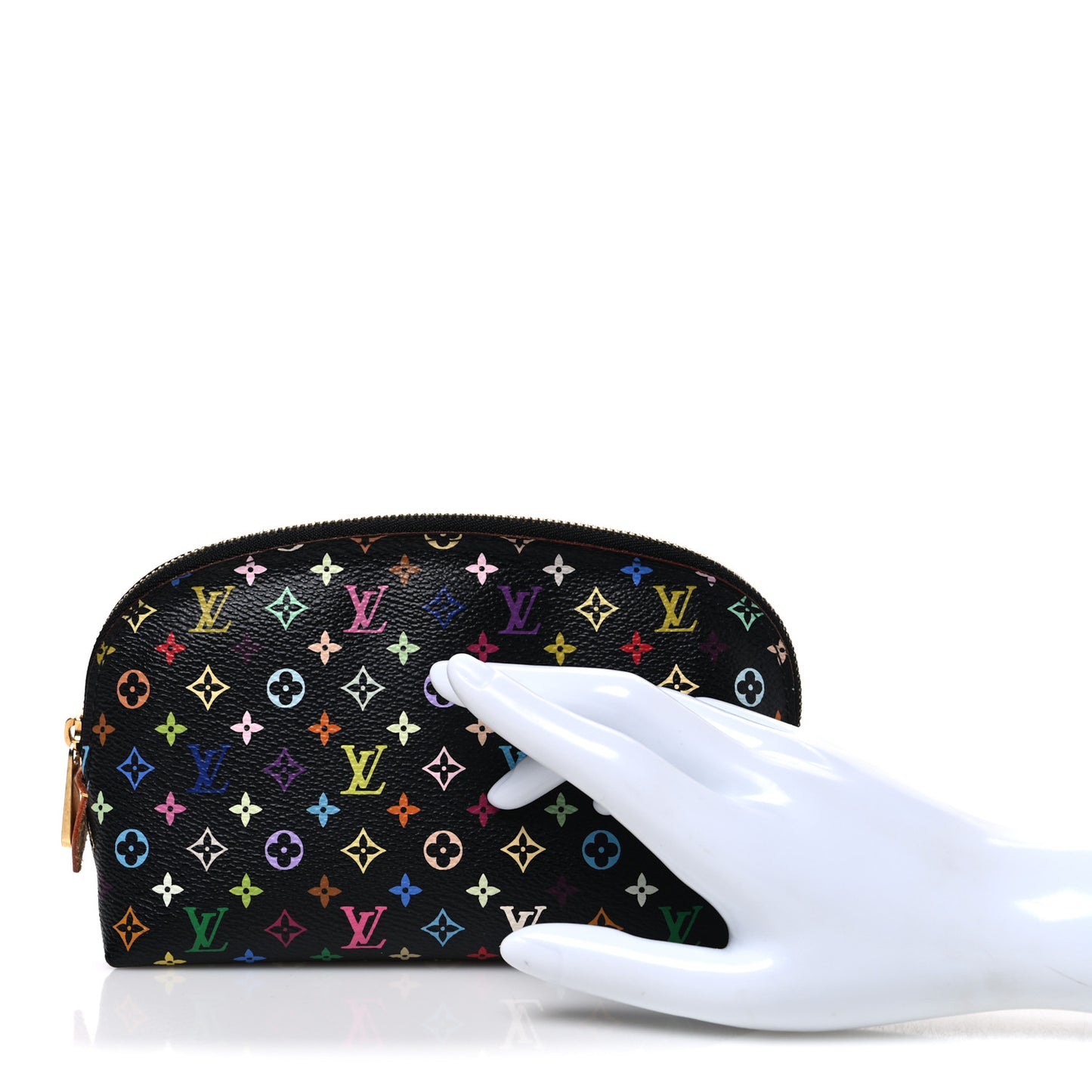 Monogram Multicolor Cosmetic Pouch Black Grenade