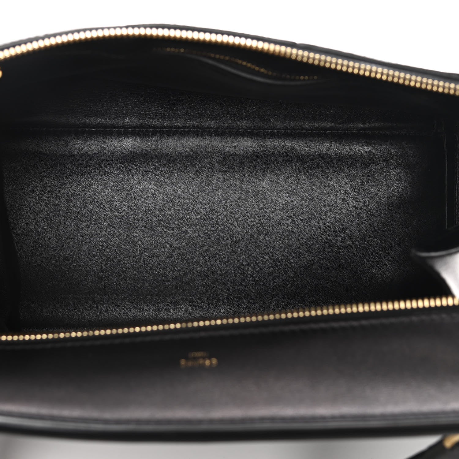 Celine Smooth Calfskin Ostrich Leg Medium Edge Shoulder Bag Black 6 of 21