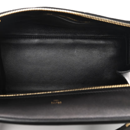 Celine Smooth Calfskin Ostrich Leg Medium Edge Shoulder Bag Black 6 of 21