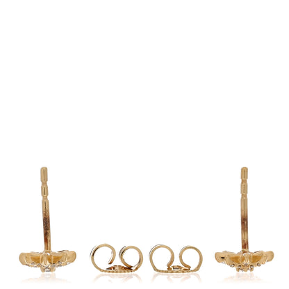 David Yurman 18K Yellow Gold Diamond Petite Starburst Earrings 3 of 4