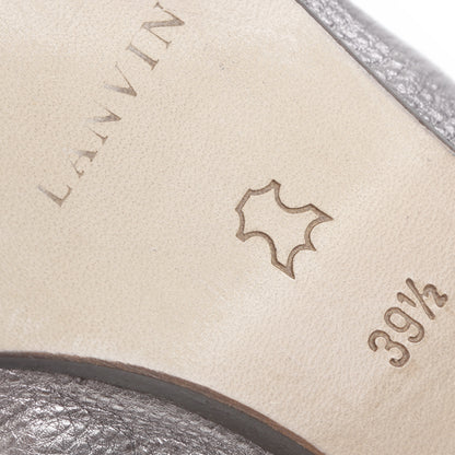 Lanvin Leather Elastic Ballet Flats 39.5 Anthracite 5 of 7