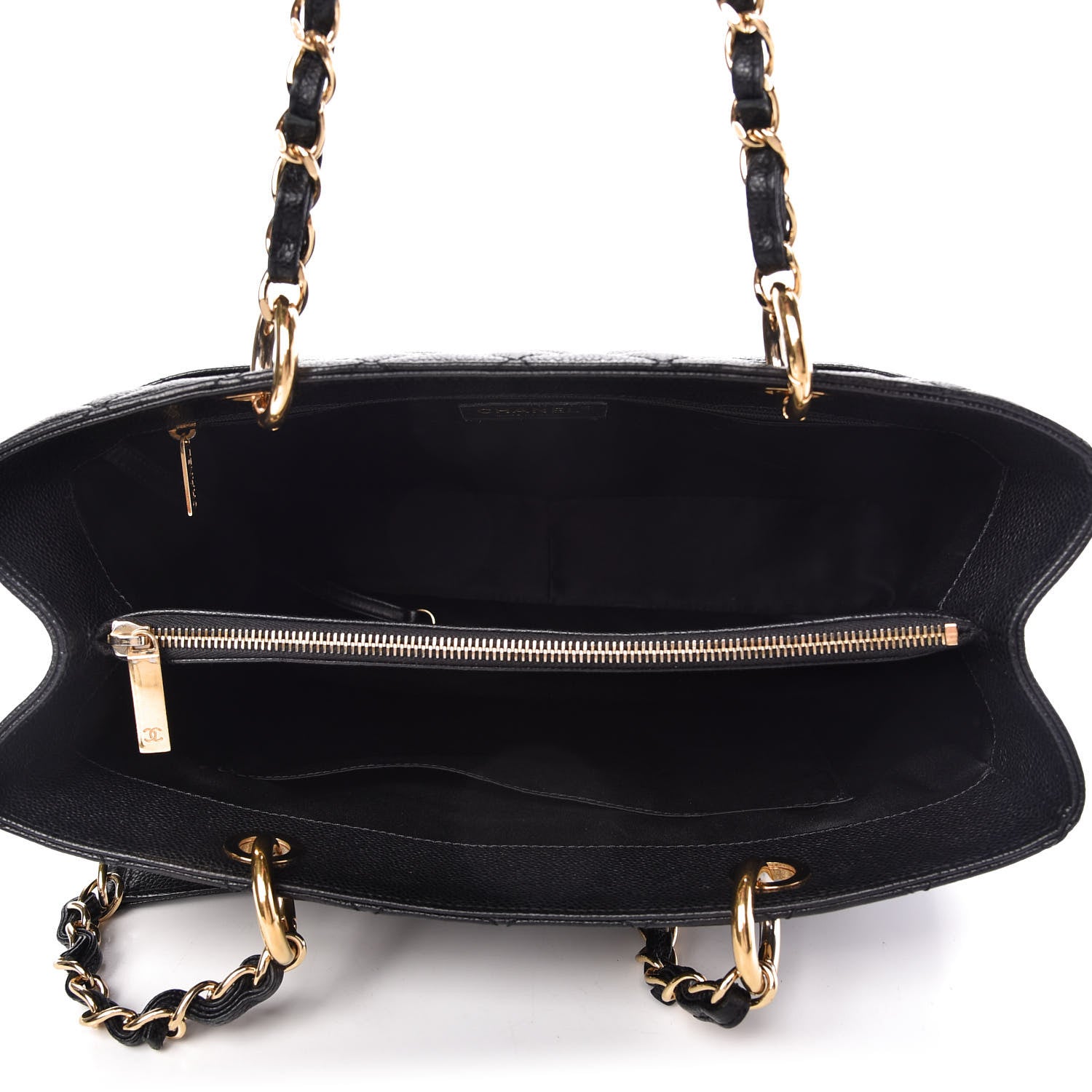 Chanel Caviar Quilted Grand Shopping Tote GST Black 5 of 12