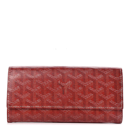 Goyard Goyardine Varenne Long Wallet Red 1 of 14