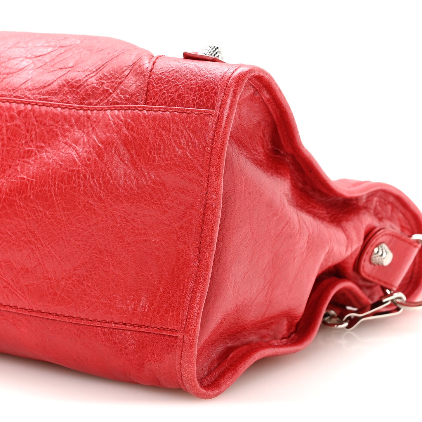Agneau Giant 12 Silver Hardware City Coquelicot