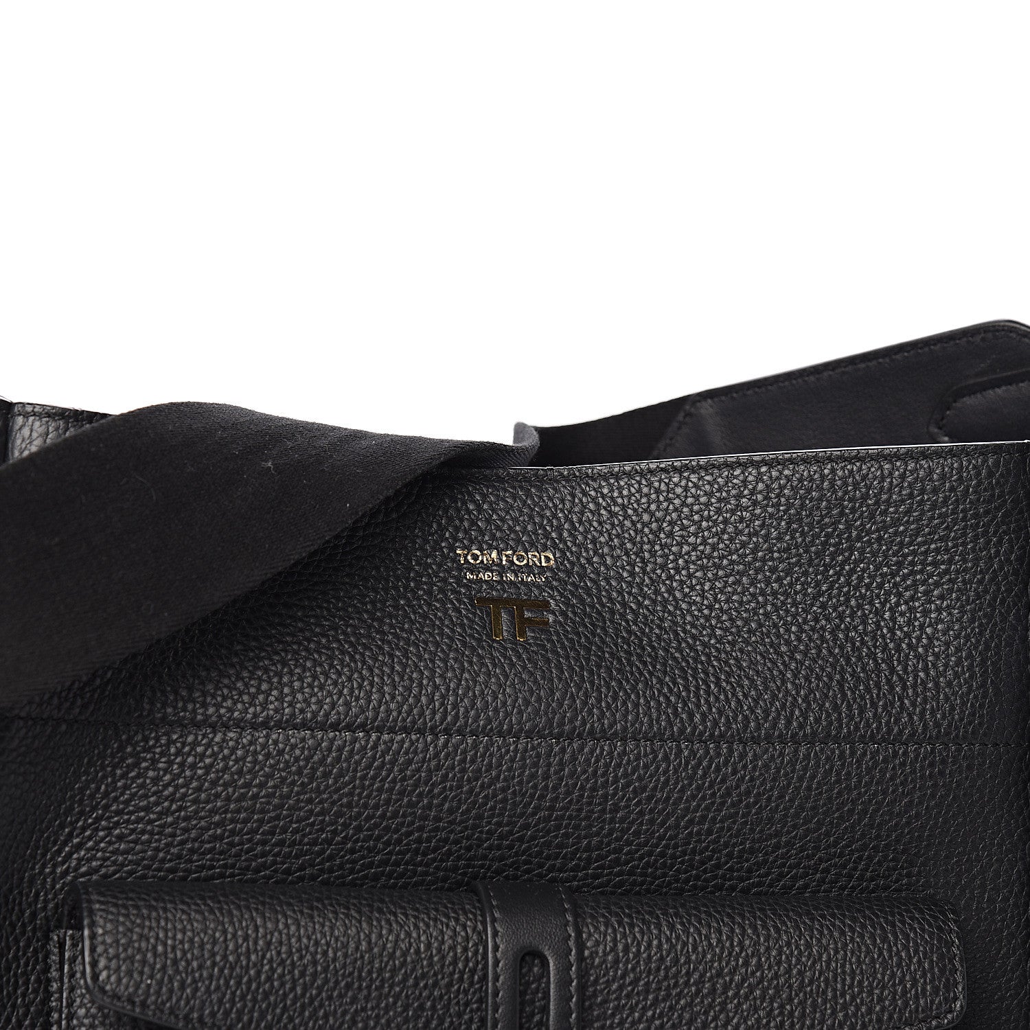 Tom Ford Grained Calfskin Medium Rialto Shoulder Bag Black 13 of 13