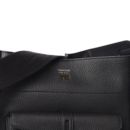 Tom Ford Grained Calfskin Medium Rialto Shoulder Bag Black 13 of 13