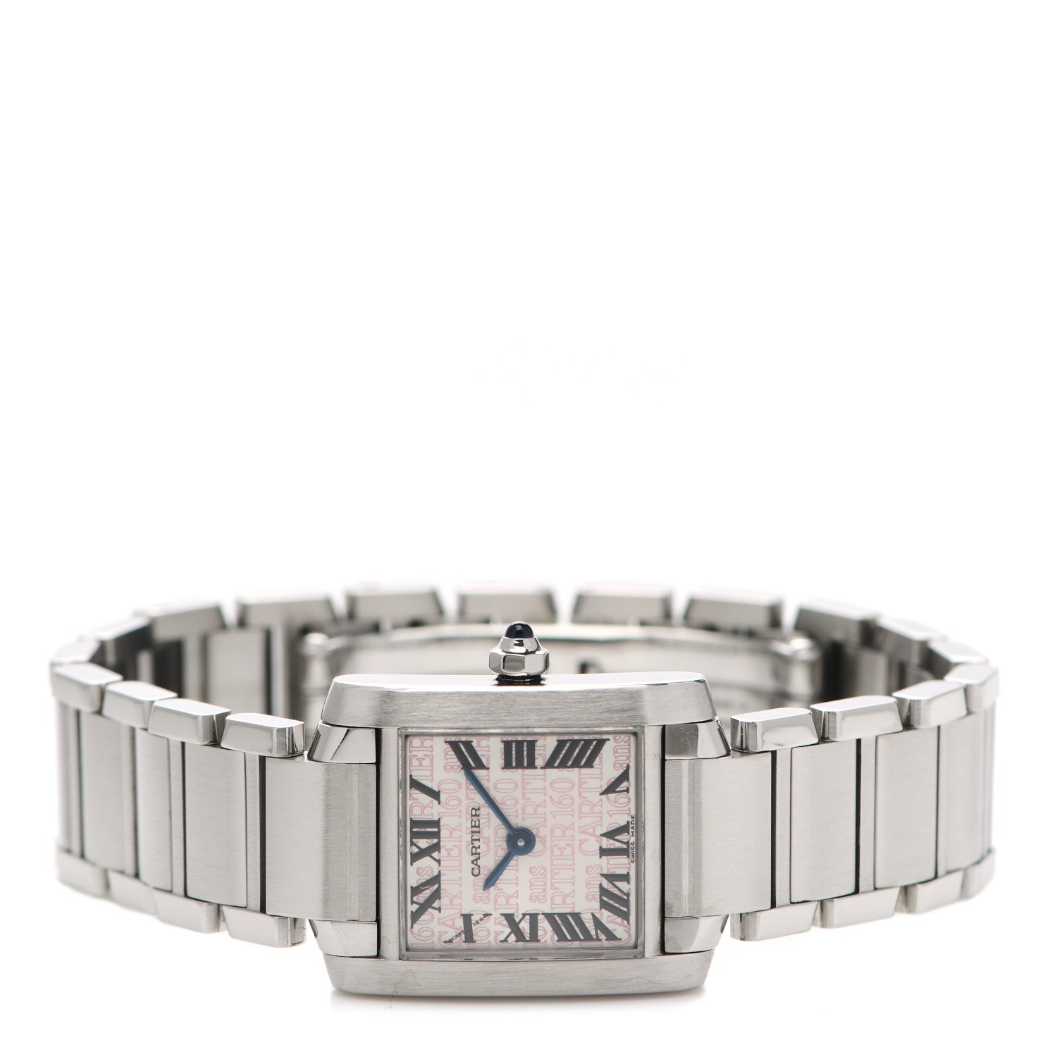 Cartier Stainless Steel 20mm Tank Francaise 160th Anniversary Quartz Watch 2 of 5