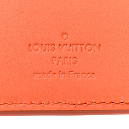 Louis Vuitton Grained Calfskin Pocket Organizer Orange 6 of 7