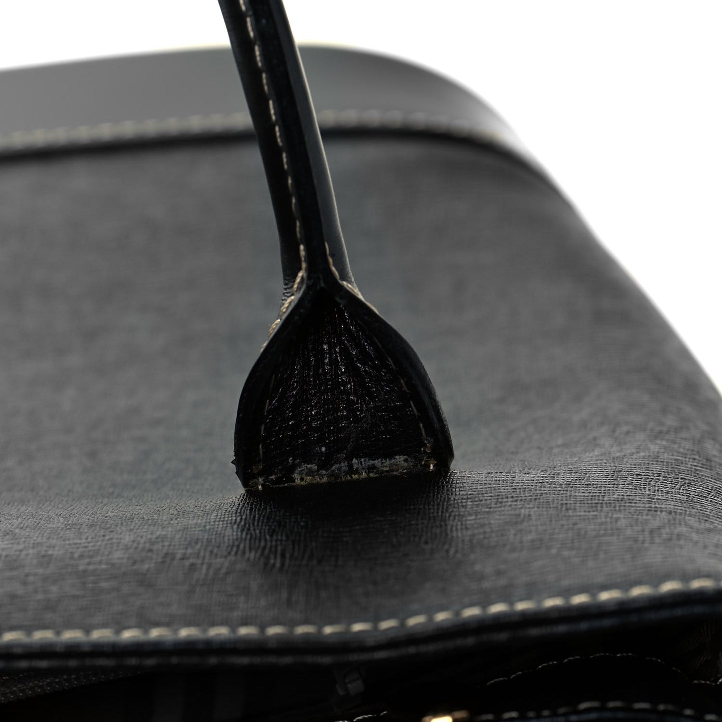 Saffiano Top Handle Bag Black