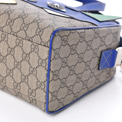 Gucci GG Supreme Monogram Kids Dinosaur Top Handle Bag Blue 9 of 10