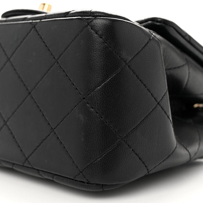 Chanel Lambskin Quilted Mini Square Flap Black 10 of 10