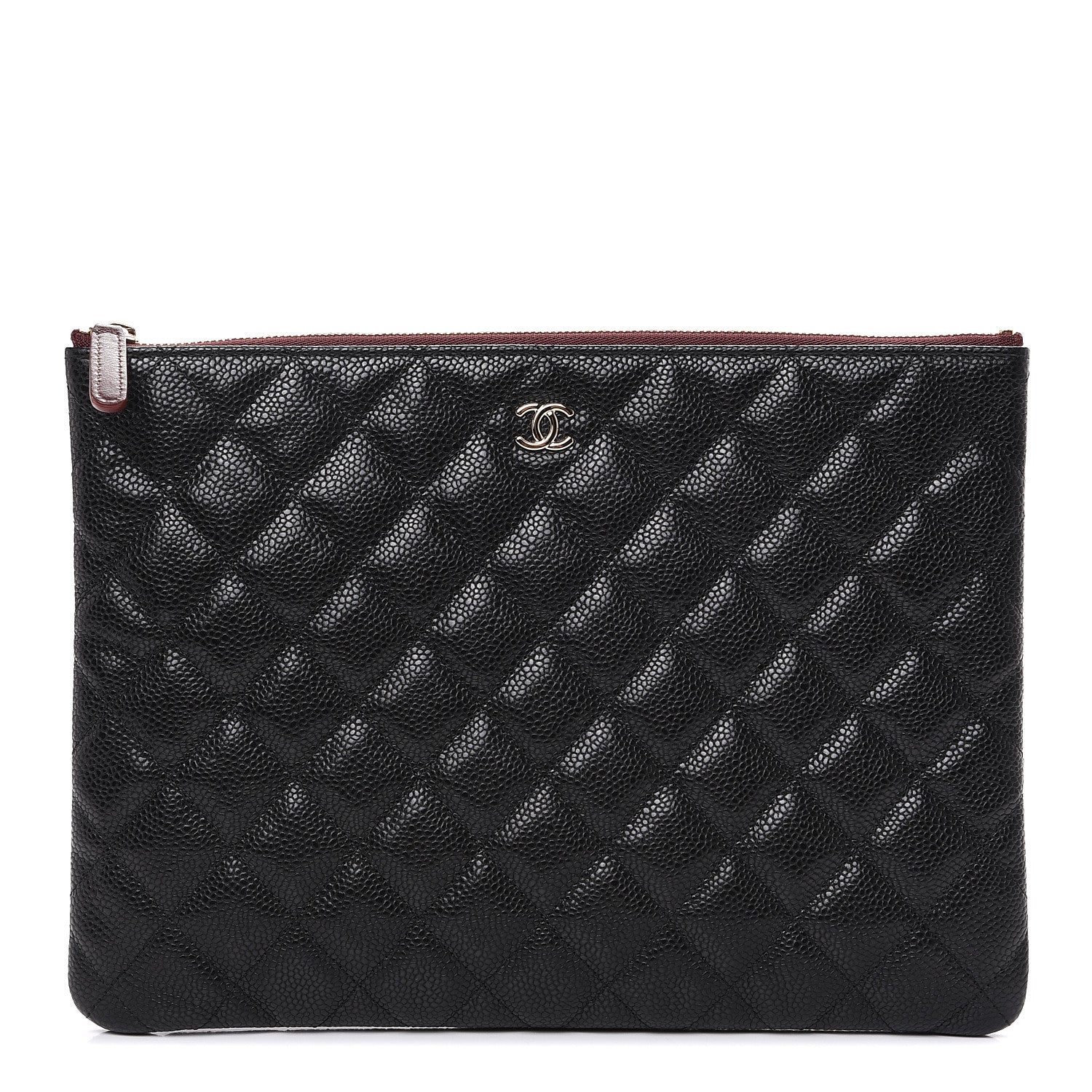 Chanel Caviar Quilted Medium Cosmetic Case Black 1 of 8
