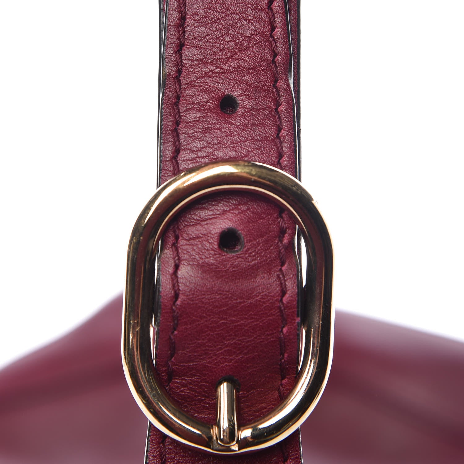 Gucci Calfskin Medium Jackie Shoulder Bag Burgundy 9 of 17