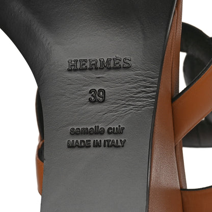 Hermes Nappa Figari 55 Sandals 39 Naturel 7 of 10