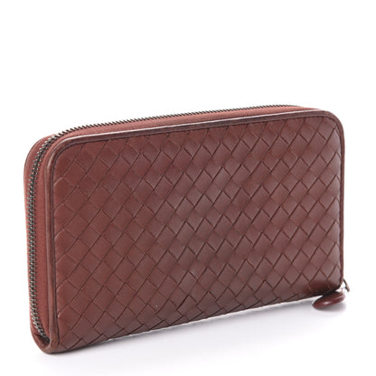 Bottega Veneta Nappa Intrecciato Zip Around Wallet Canyon 3 of 10