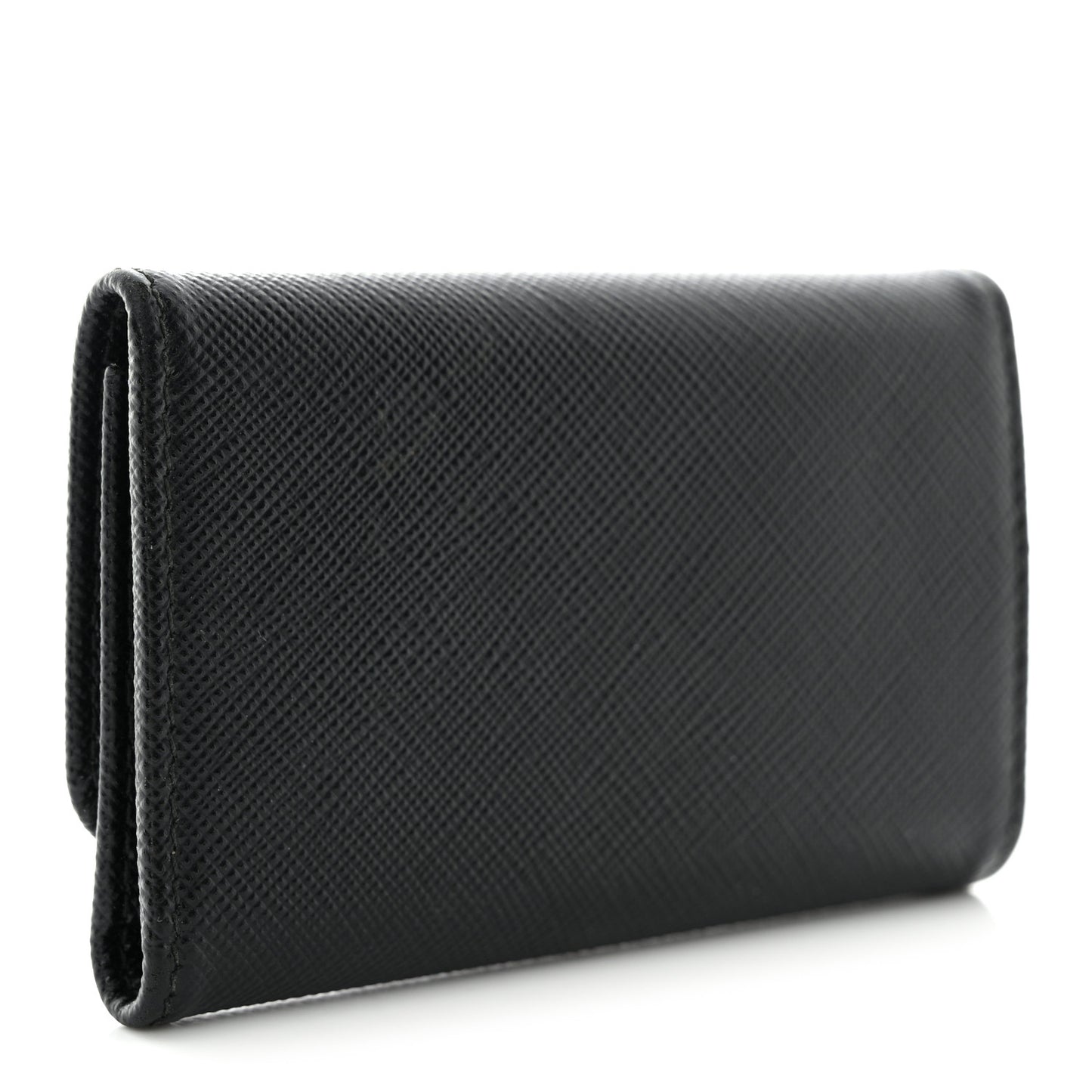 Saffiano 4 Key Holder Black