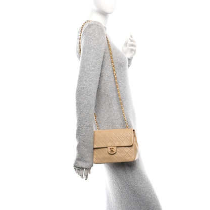 Chanel Lambskin Quilted Mini Square Flap Beige 2 of 12