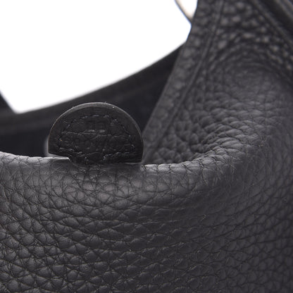 Hermes Taurillon Clemence Evelyne TPM Black 7 of 10