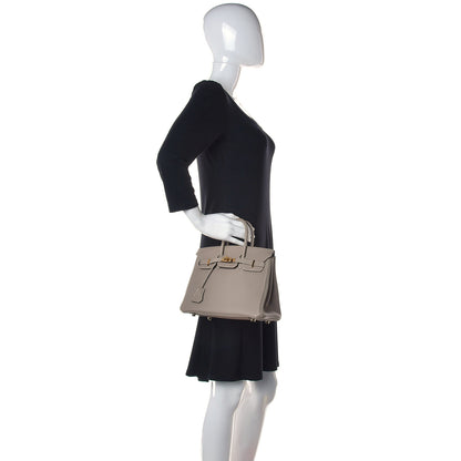 Hermes Togo Birkin 25 Gris Tourterelle 2 of 35