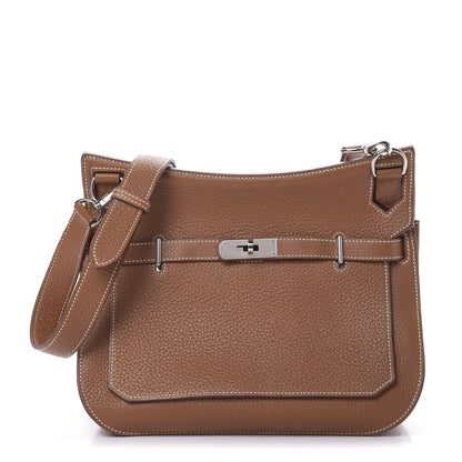Hermes Taurillon Clemence Jypsiere 28 Gold 1 of 10